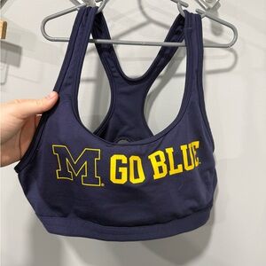 Victoria’s Secret pink Michigan sports bra size large